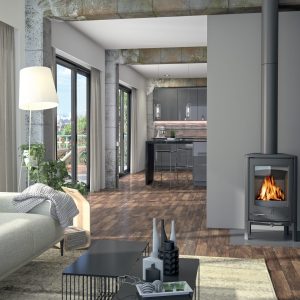 SEGUIN JADE FREESTANDING WOOD FIREPLACE LIFESTYLE IMAGE HAUS COLLECTIVE BRISBANE GOLDCOAST TOOWOOMBA NORTHERN RIVERS scaled