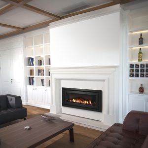 Gas Fire Log Set Lifestyle Insitu Cabinets