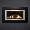 Gas Fire installed on grey wall
