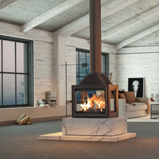 Siena GF Freestanding Fireplace Haus Collective Brisbane Gold Coast Sunshine Coast